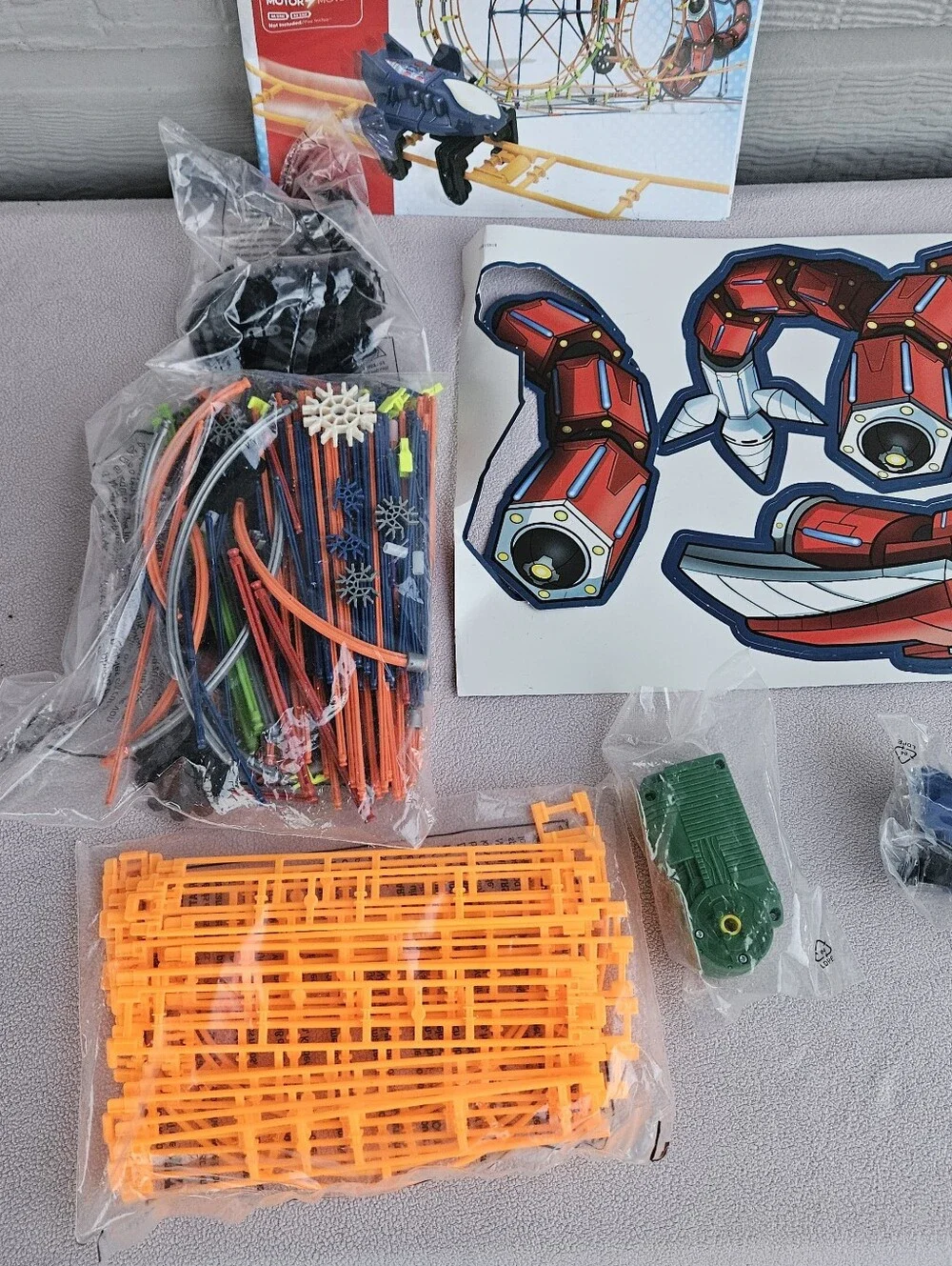 K'NEX Mecha Strike Thrill Rides Roller Coaster Building Set 577pcs